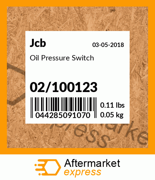 Oil Pressure Switch 02/100123