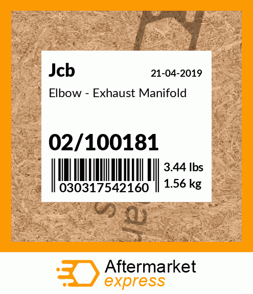 Elbow - Exhaust Manifold 02/100181