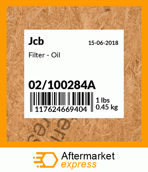 Filter - Oil 02/100284A