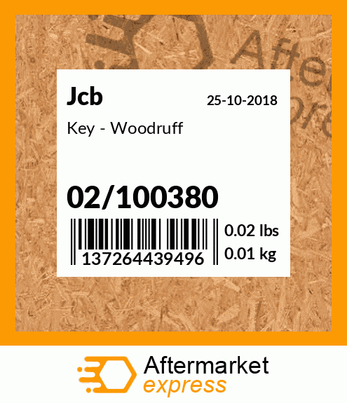 Key - Woodruff 02/100380