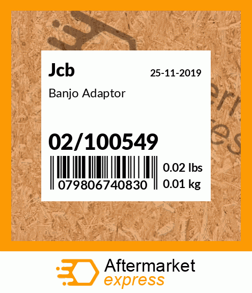 Banjo Adaptor 02/100549
