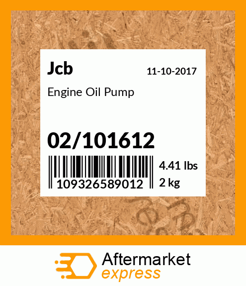 Engine Oil Pump 02/101612