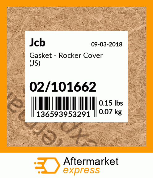 Gasket - Rocker Cover (JS) 02/101662