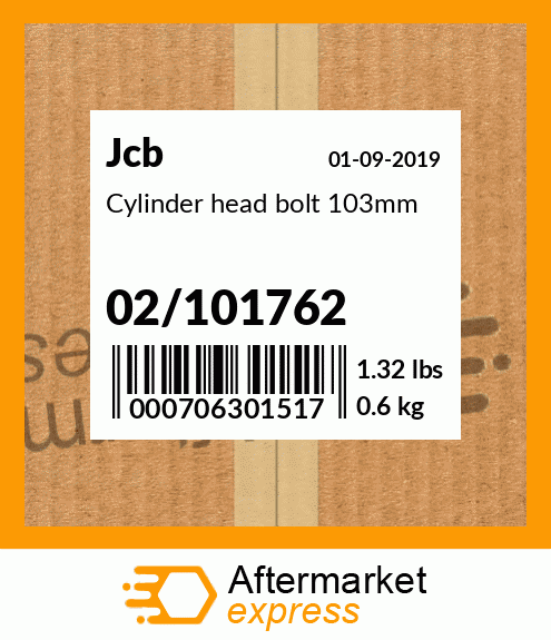 Cylinder head bolt 103mm 02/101762