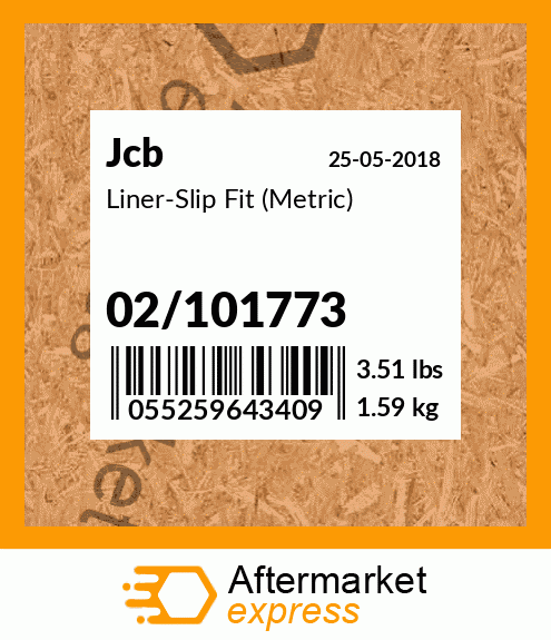 Liner-Slip Fit (Metric) 02/101773