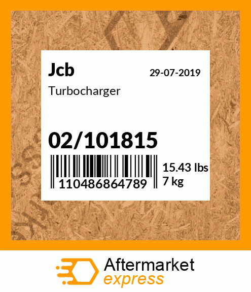 Turbocharger 02/101815