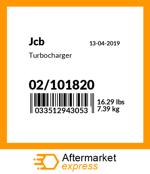 Turbocharger 02/101820