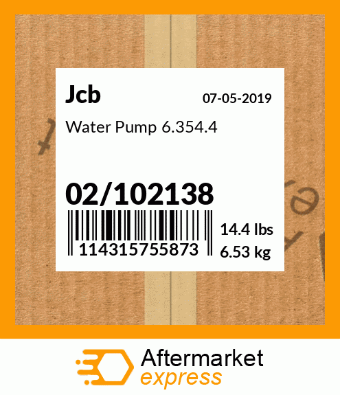 Water Pump 6.354.4 02/102138