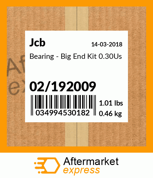 Bearing - Big End Kit 0.30Us 02/192009