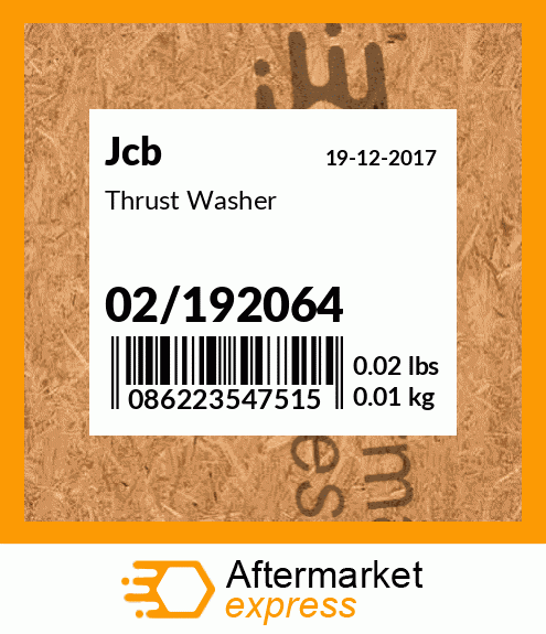 Thrust Washer 02/192064