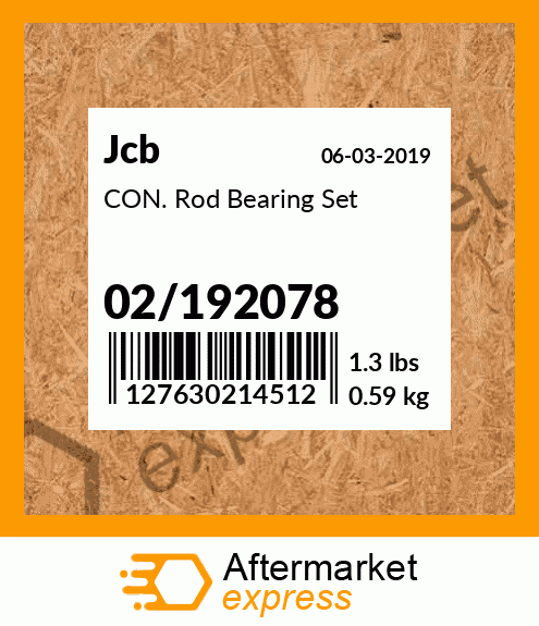 CON. Rod Bearing Set 02/192078