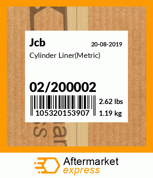 Cylinder Liner(Metric) 02/200002