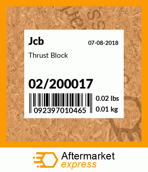 Thrust Block 02/200017