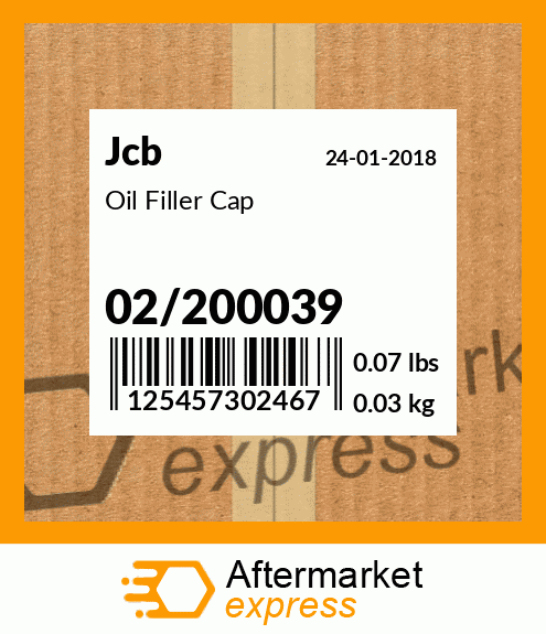 Oil Filler Cap 02/200039