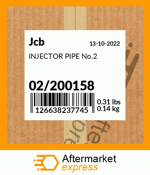 INJECTOR PIPE No.2 02/200158