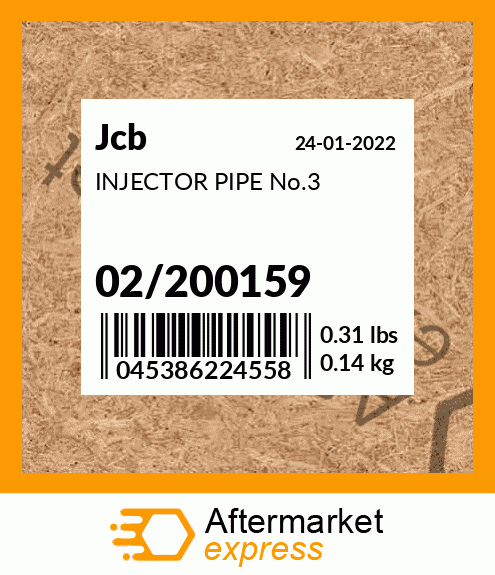 INJECTOR PIPE No.3 02/200159