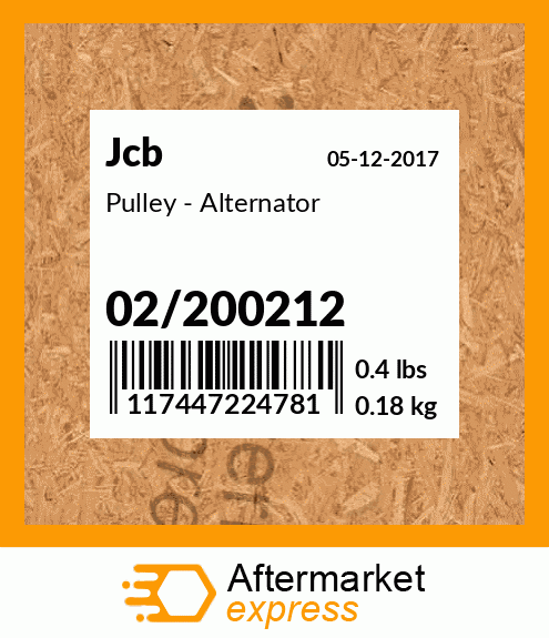 Pulley - Alternator 02/200212