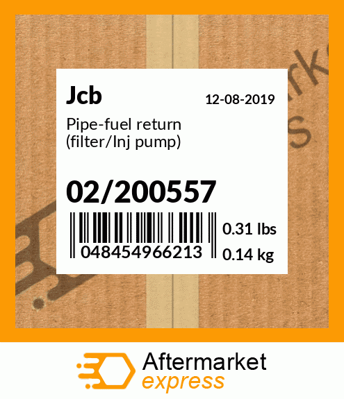 Pipe-fuel return (filter/Inj pump) 02/200557