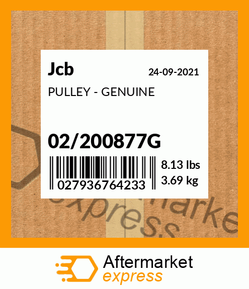 PULLEY - GENUINE 02/200877G