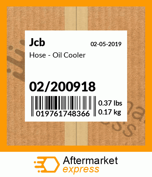 Hose - Oil Cooler 02/200918