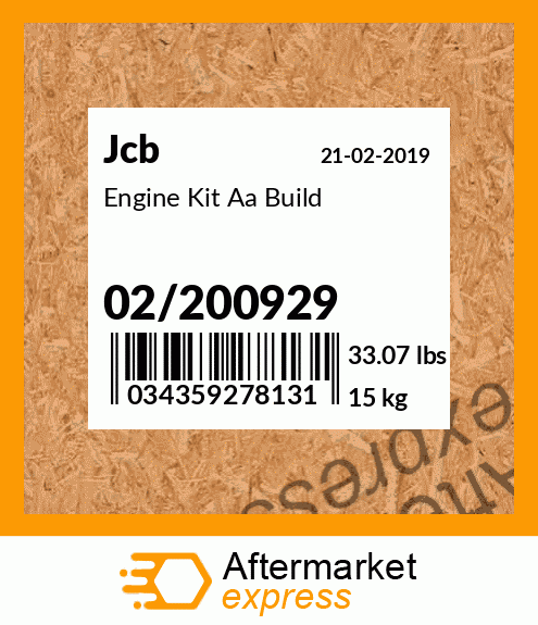 Engine Kit Aa Build 02/200929