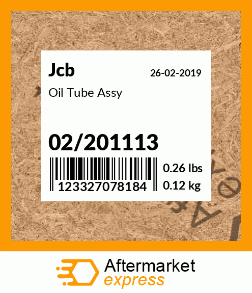 Oil Tube Assy 02/201113