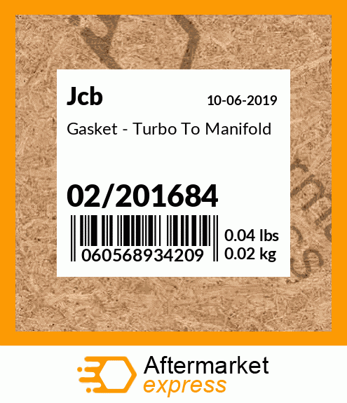 Gasket - Turbo To Manifold 02/201684