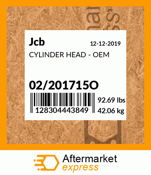 CYLINDER HEAD - OEM 02/201715O