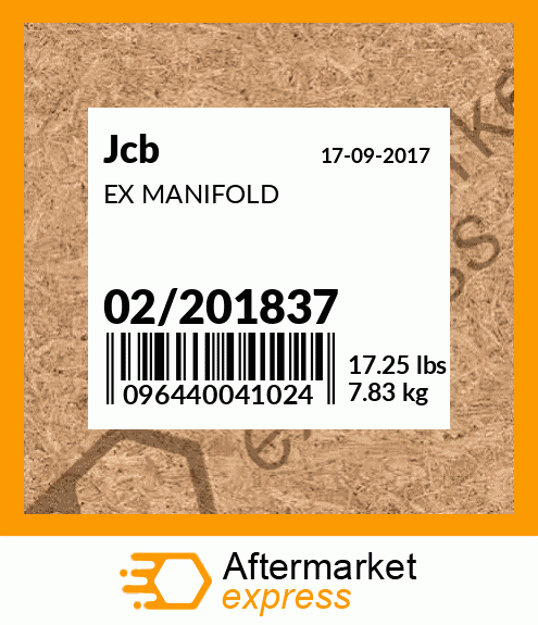 EX MANIFOLD 02/201837