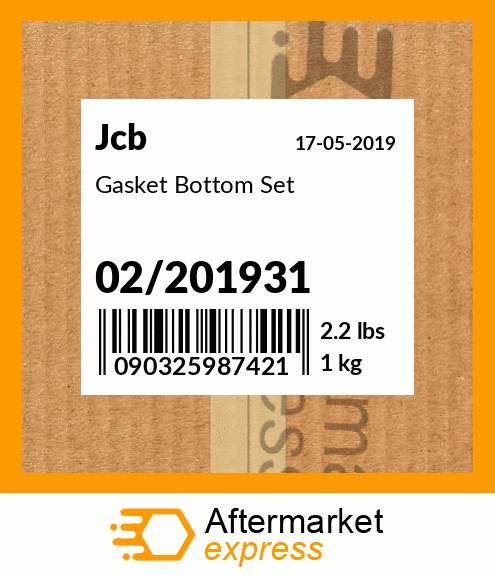 Gasket Bottom Set 02/201931