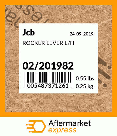 ROCKER LEVER L/H 02/201982