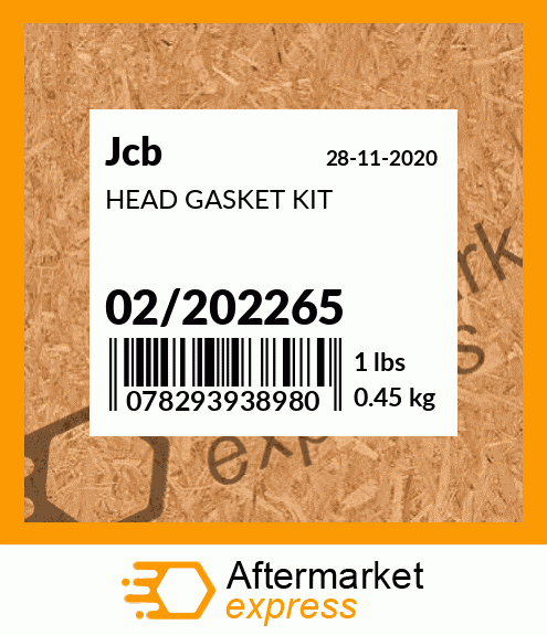 HEAD GASKET KIT 02/202265