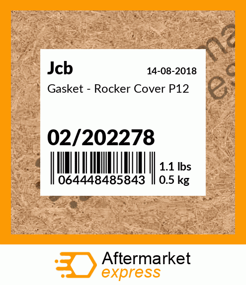 Gasket - Rocker Cover P12 02/202278
