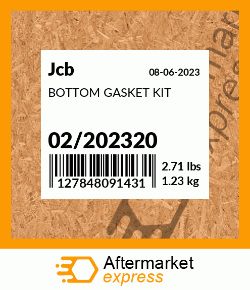 BOTTOM GASKET KIT 02/202320