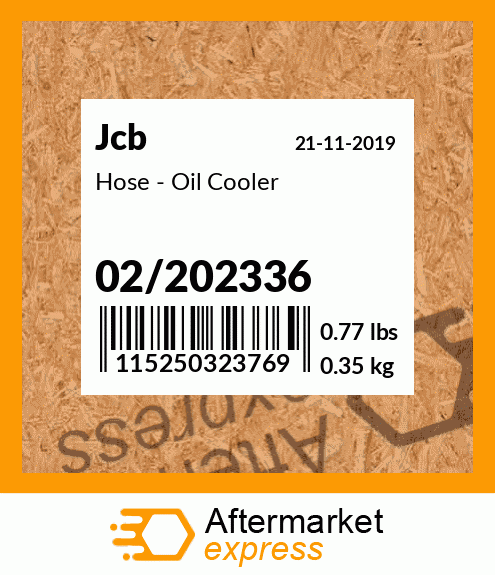 Hose - Oil Cooler 02/202336