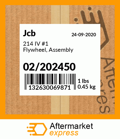 214 IV #1 Flywheel, Assembly 02/202450