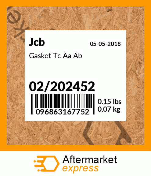 Gasket Tc Aa Ab 02/202452