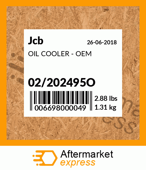 OIL COOLER - OEM 02/202495O