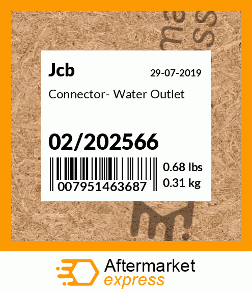 Connector- Water Outlet 02/202566