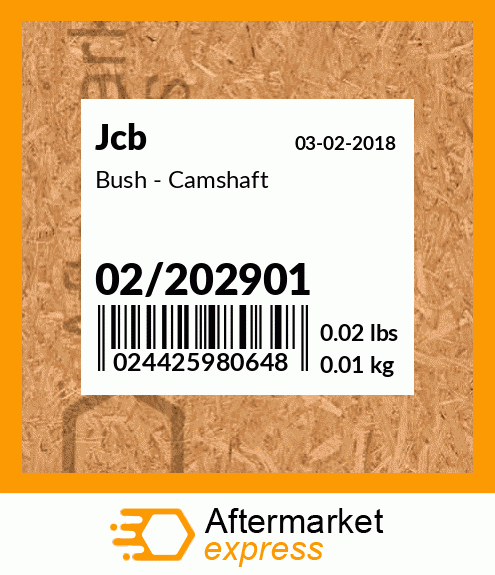 Bush - Camshaft 02/202901