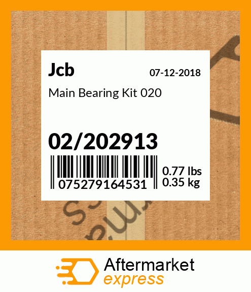 Main Bearing Kit 020 02/202913