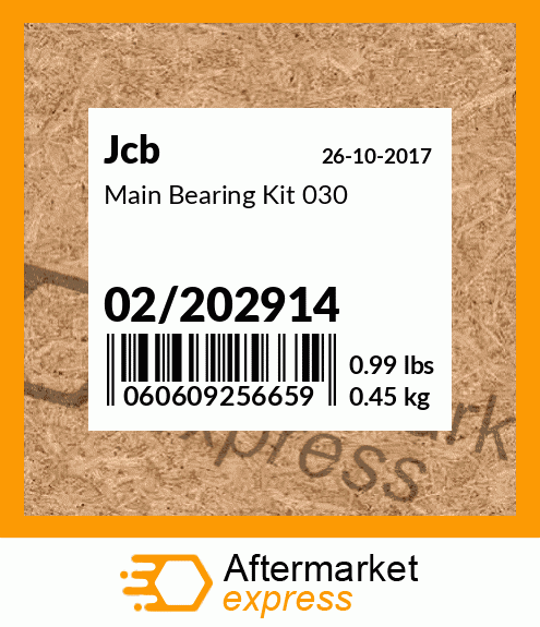 Main Bearing Kit 030 02/202914
