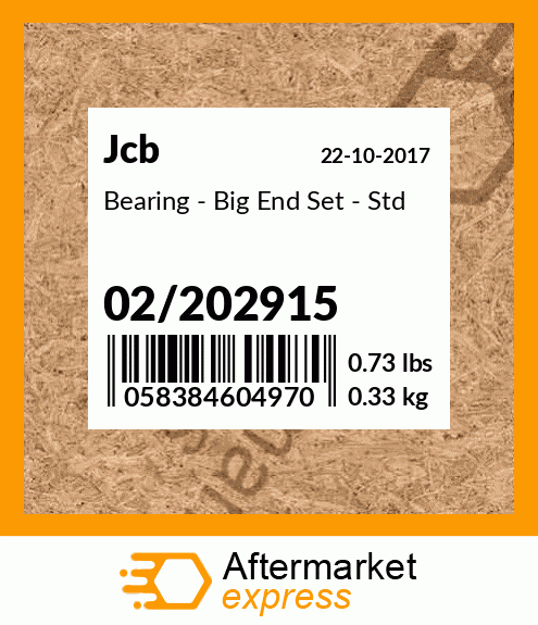 Bearing - Big End Set - Std 02/202915