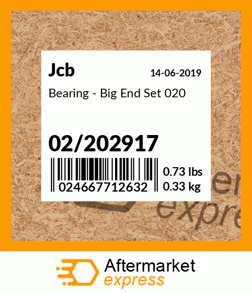 Bearing - Big End Set 020 02/202917
