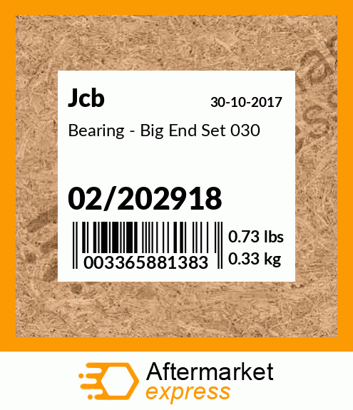 Bearing - Big End Set 030 02/202918