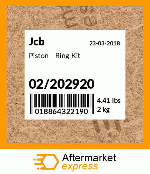Piston - Ring Kit 02/202920