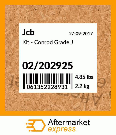 Kit - Conrod Grade J 02/202925