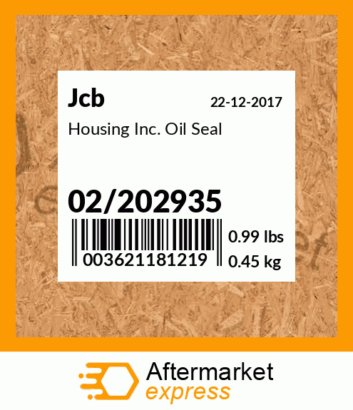 Housing Inc. Oil Seal 02/202935