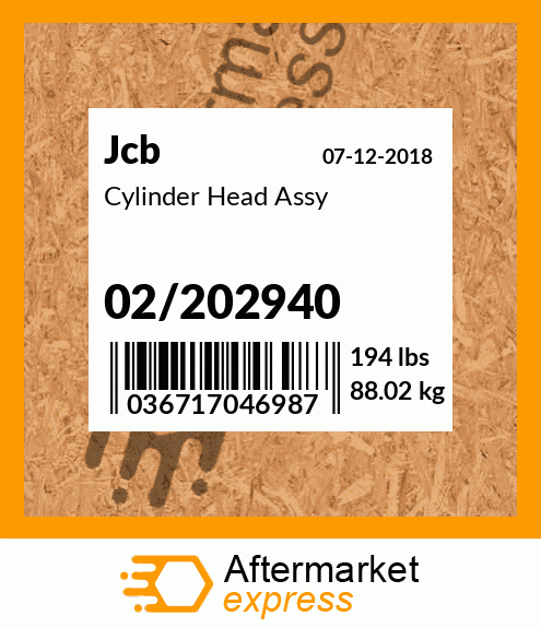 Cylinder Head Assy 02/202940
