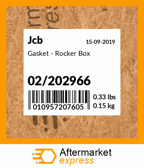 Gasket - Rocker Box 02/202966